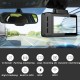 4K Dual Lens Dash Cam with Built-in WiFi GPS, App Control for Playback and Night Vision, 32GB Card Included