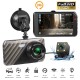 4.0-Inch 24-Hour Rearview Mirror Dash Cam Car DVR Recorder with Dual Lens Loop Recording